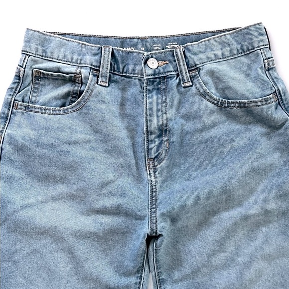 Old Navy High-Waisted Baggy Wide-Leg Jeans for Girls / Size 16 / Faded Blues - Picture 3 of 3